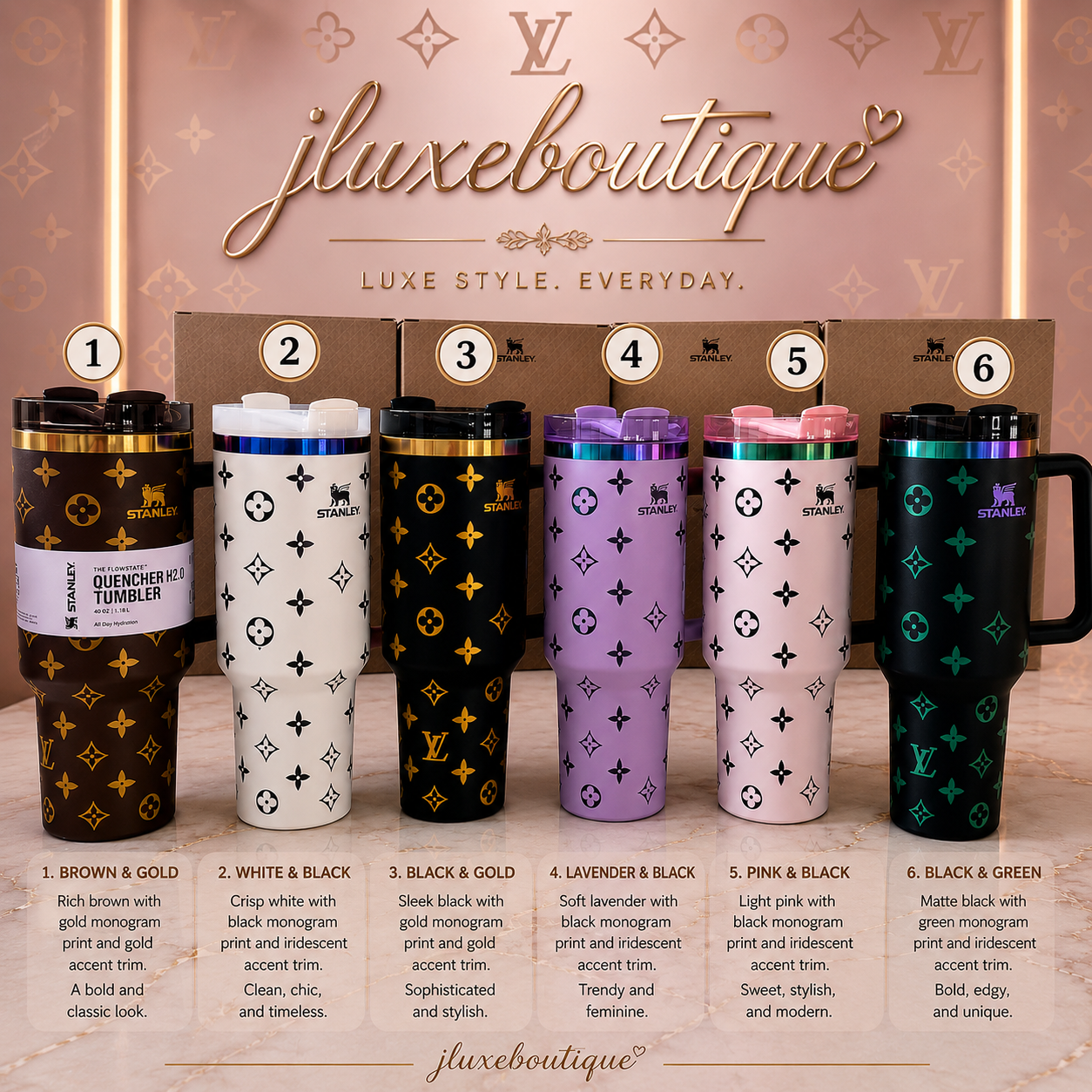 LV Inspired Tumbler- PREORDER ONLY