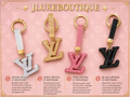 Crystal LV Keychain