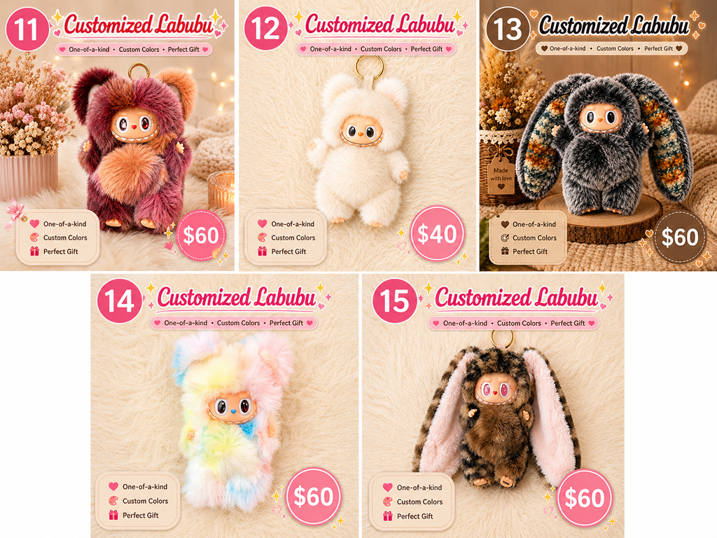 🎀 Limited Edition Customized Labubus