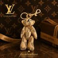 Master Quality Damier Teddy Bear Bag Charm – Luxury Collection