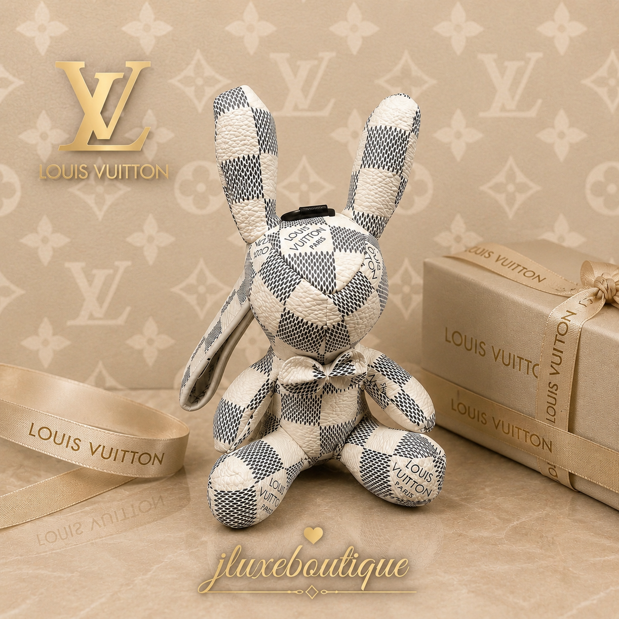 Master Quality Damier Bunny Bag Charm – Luxury Collection