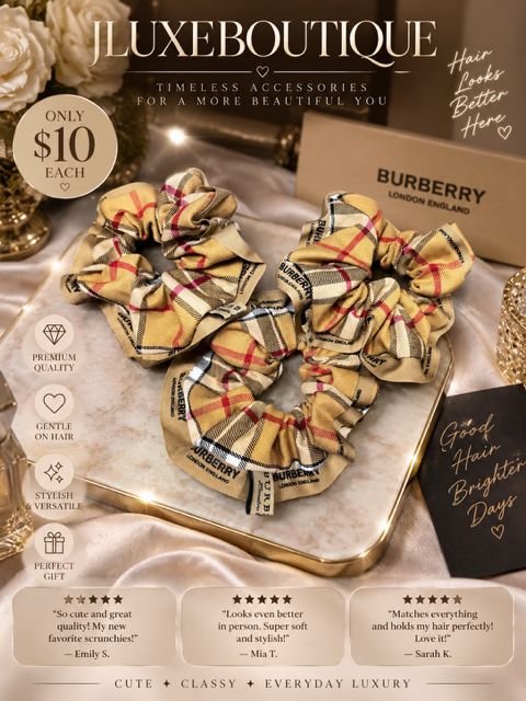 Designer Inspired BB Hair Tie/Scrunchie