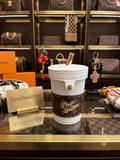 Luxury-Inspired Coffee Cup Keychain Pouch – Chic Everyday Essential