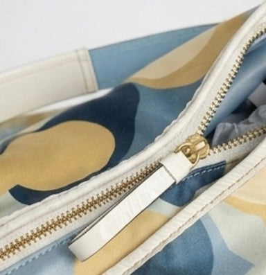 Coach Signature Blue Scarf Print Hobo Bag (Pre-Owned)