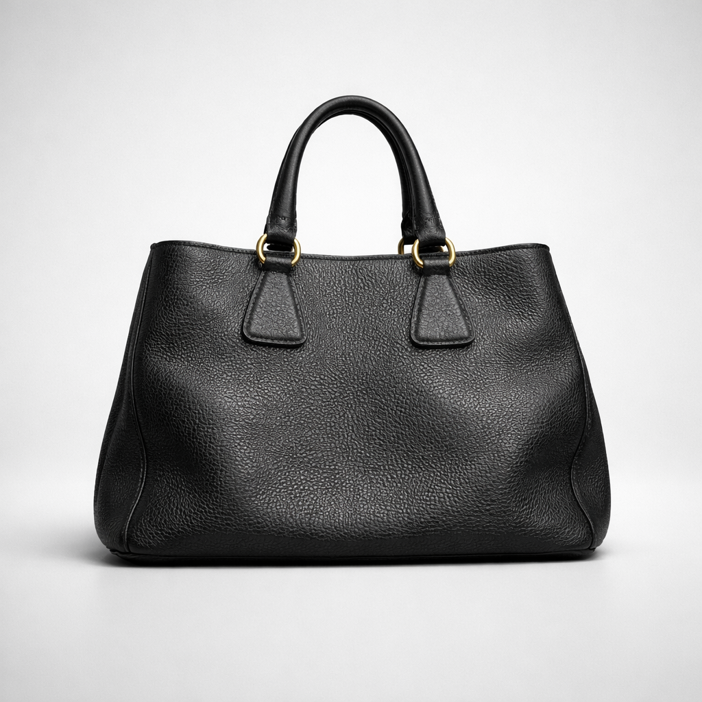 PRADA Vitello Daino Leather Tote/ Shoulder Bag