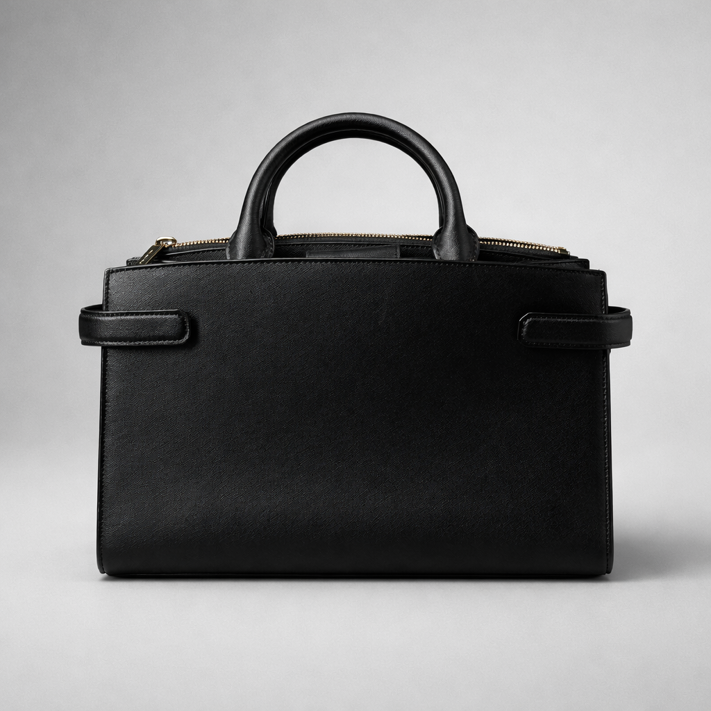 Michael Kors Double Gold Studded Satchel Handbag