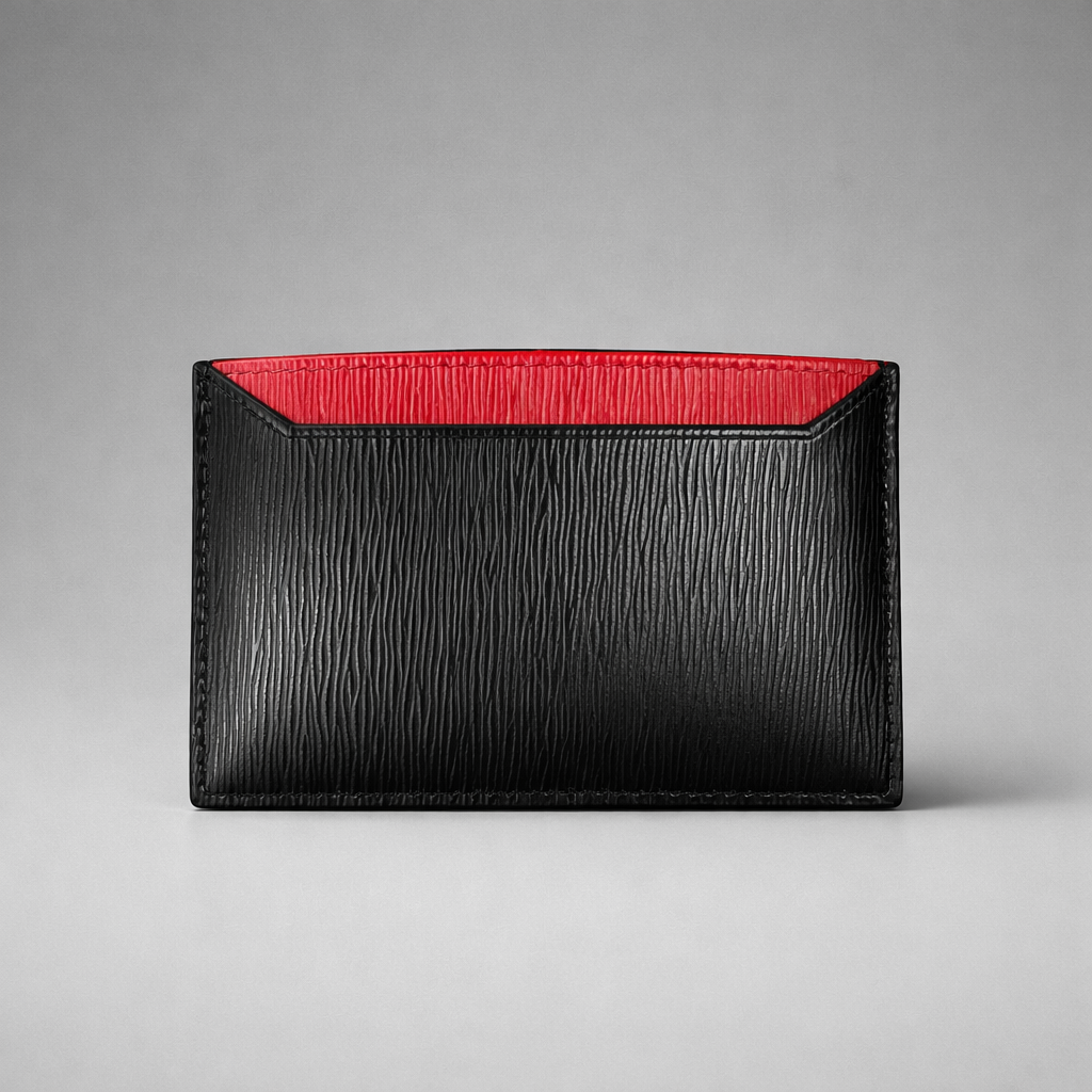 Prada Vitello Two-Tone Card Wallet