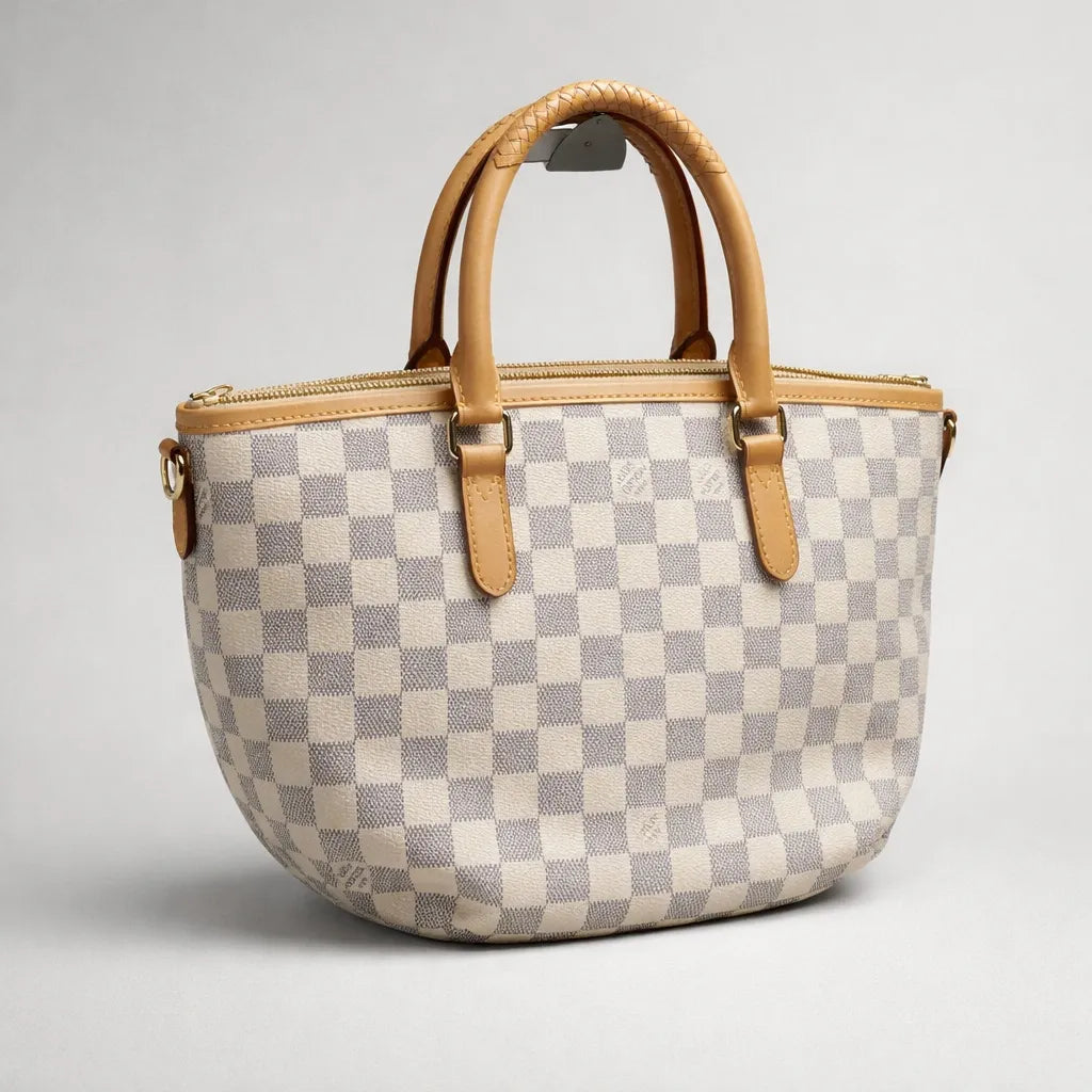 Louis Vuitton Riviera PM / Damier Azur coated canvas (gently loved)