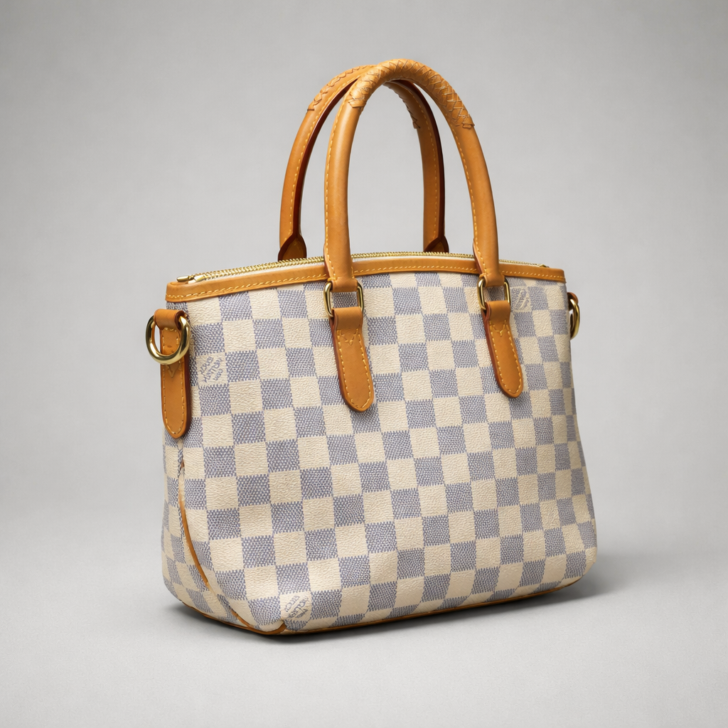 Louis Vuitton Riviera PM / Damier Azur coated canvas (gently loved)