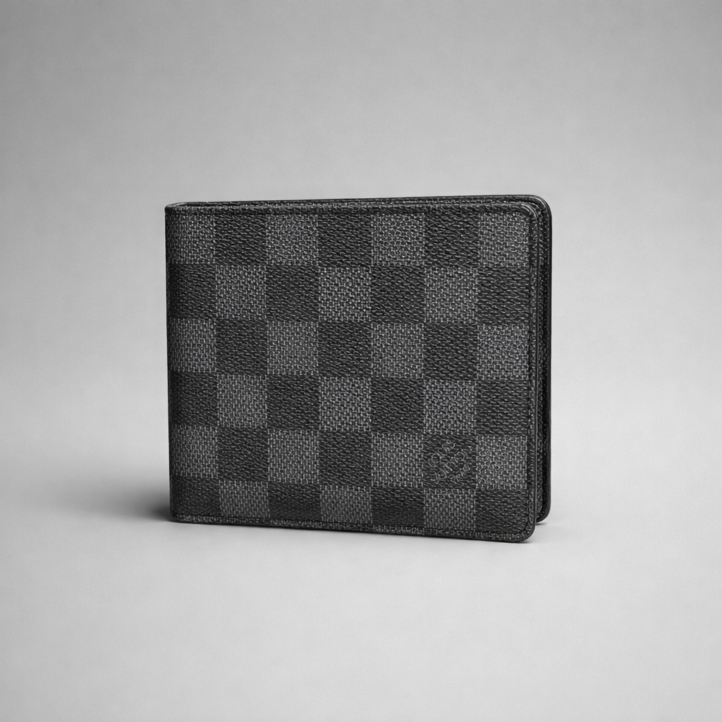 Louis Vuitton Portefeuille Amerigo Bifold Wallet Canvas in Damier Graphite Men's Wallet