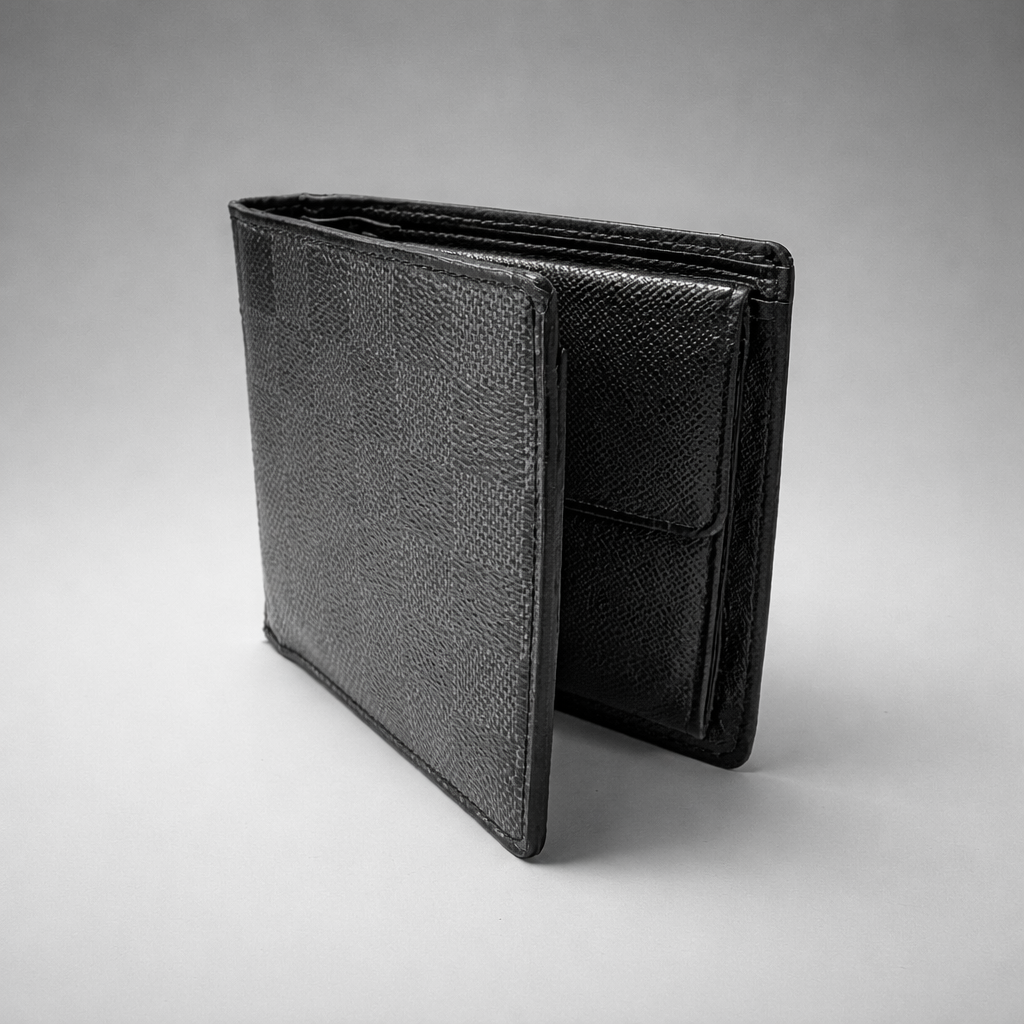 Louis Vuitton Portefeuille Amerigo Bifold Wallet Canvas in Damier Graphite Men's Wallet