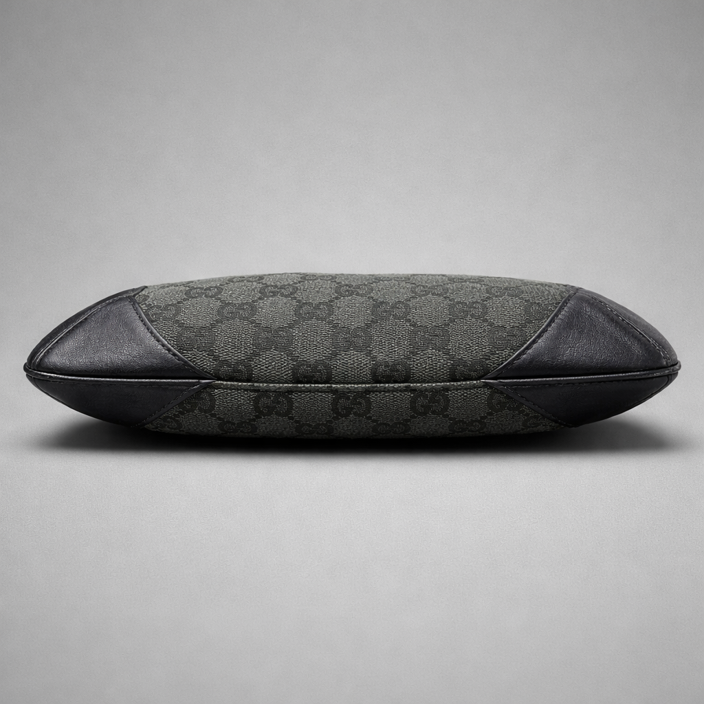 Gucci GG Monogram Green Signature Hobo Shoulder Bag (Pre-Owned)