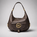 Michael Kors Fulton Large Pebbled Leather Shoulder Bag (Pre-Owned)