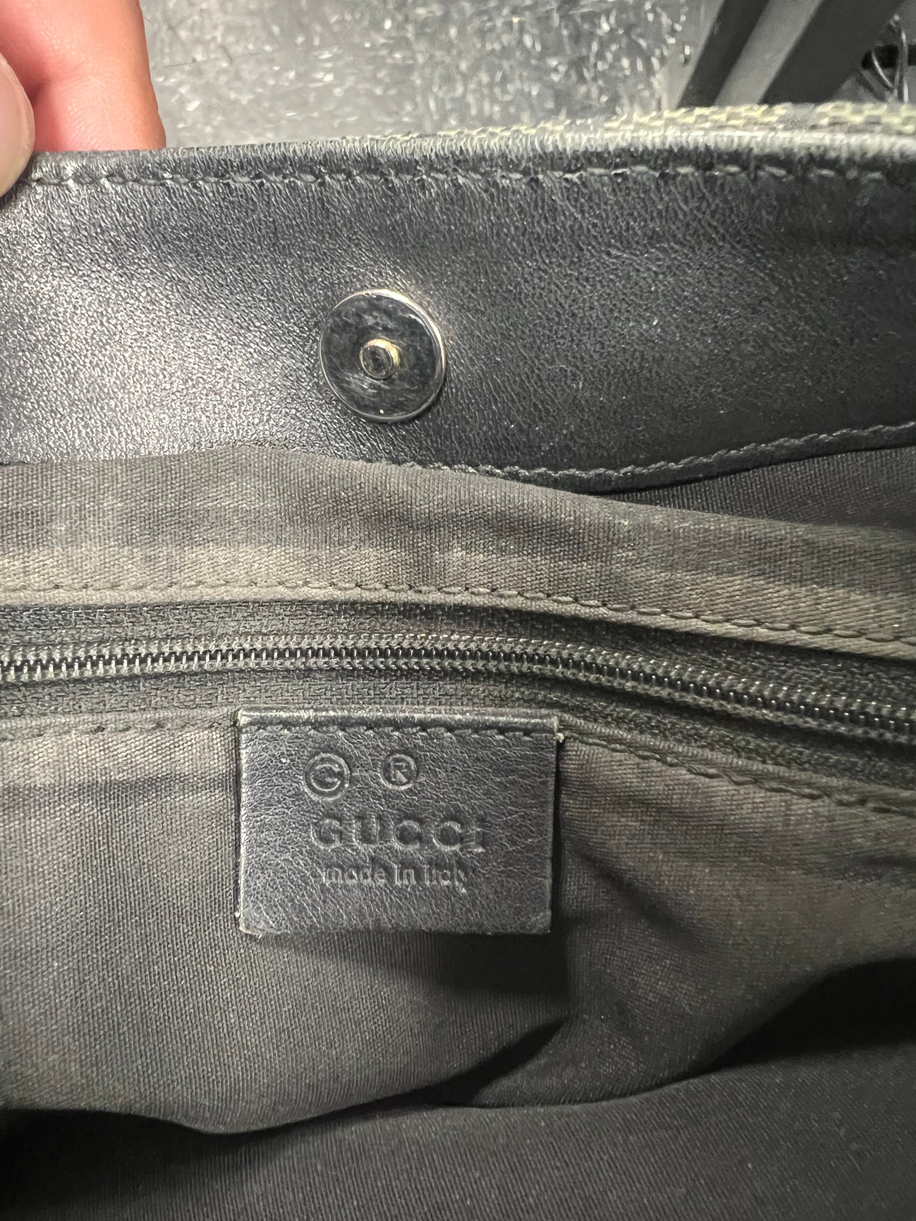 Gucci GG Monogram Green Signature Hobo Shoulder Bag (Pre-Owned)