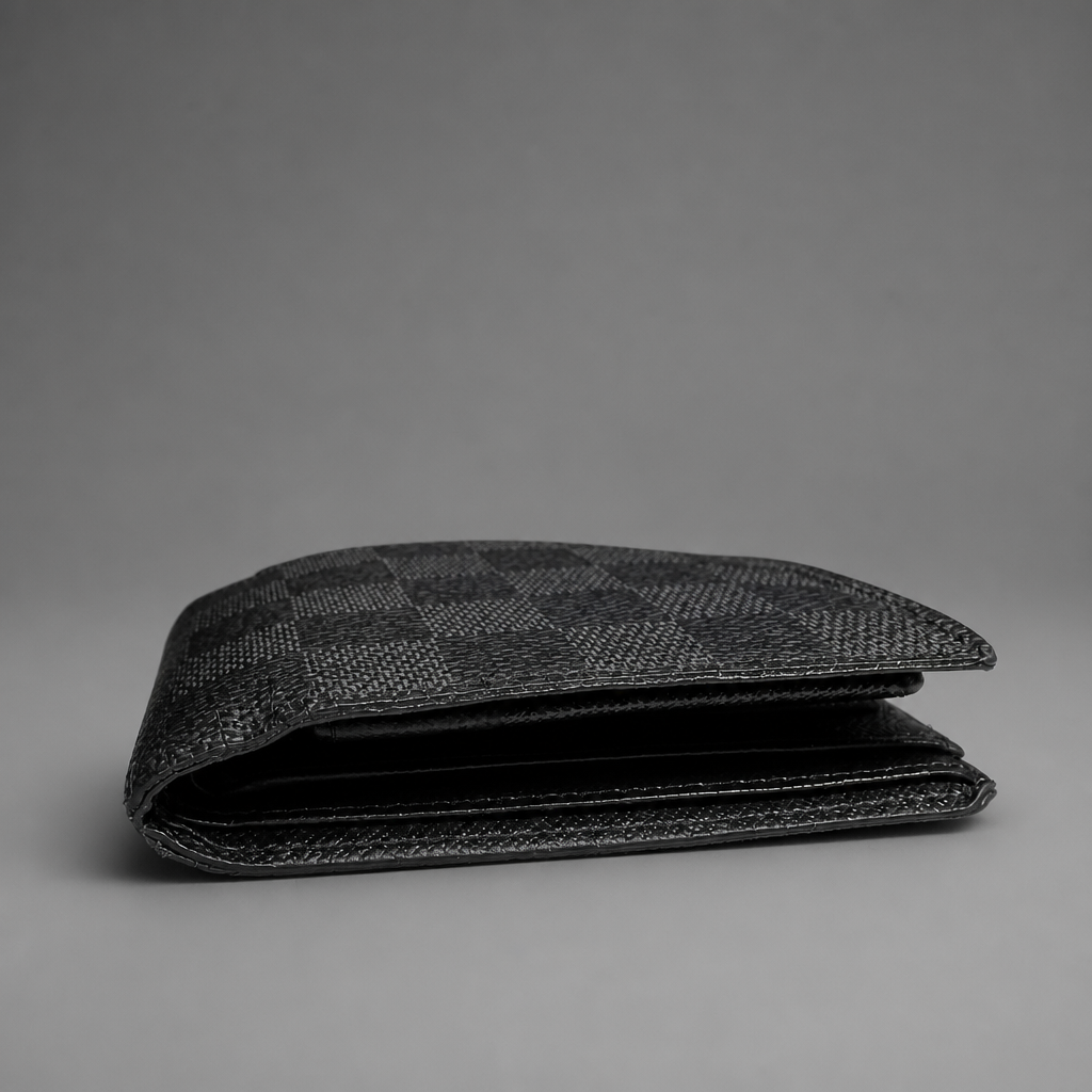 Louis Vuitton Portefeuille Amerigo Bifold Wallet Canvas in Damier Graphite Men's Wallet