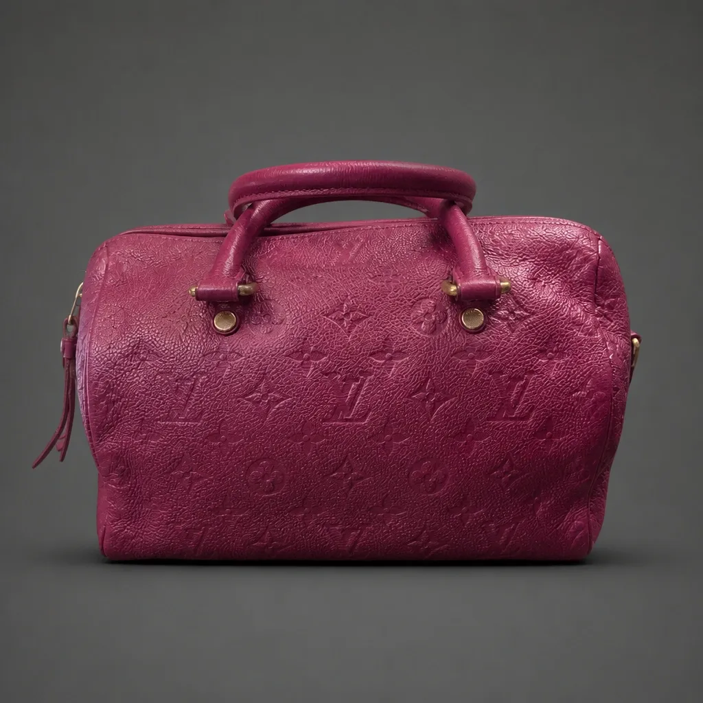 Louis Vuitton Monogram Empreinte Speedy Bandouliere 25 in the shade Aurore