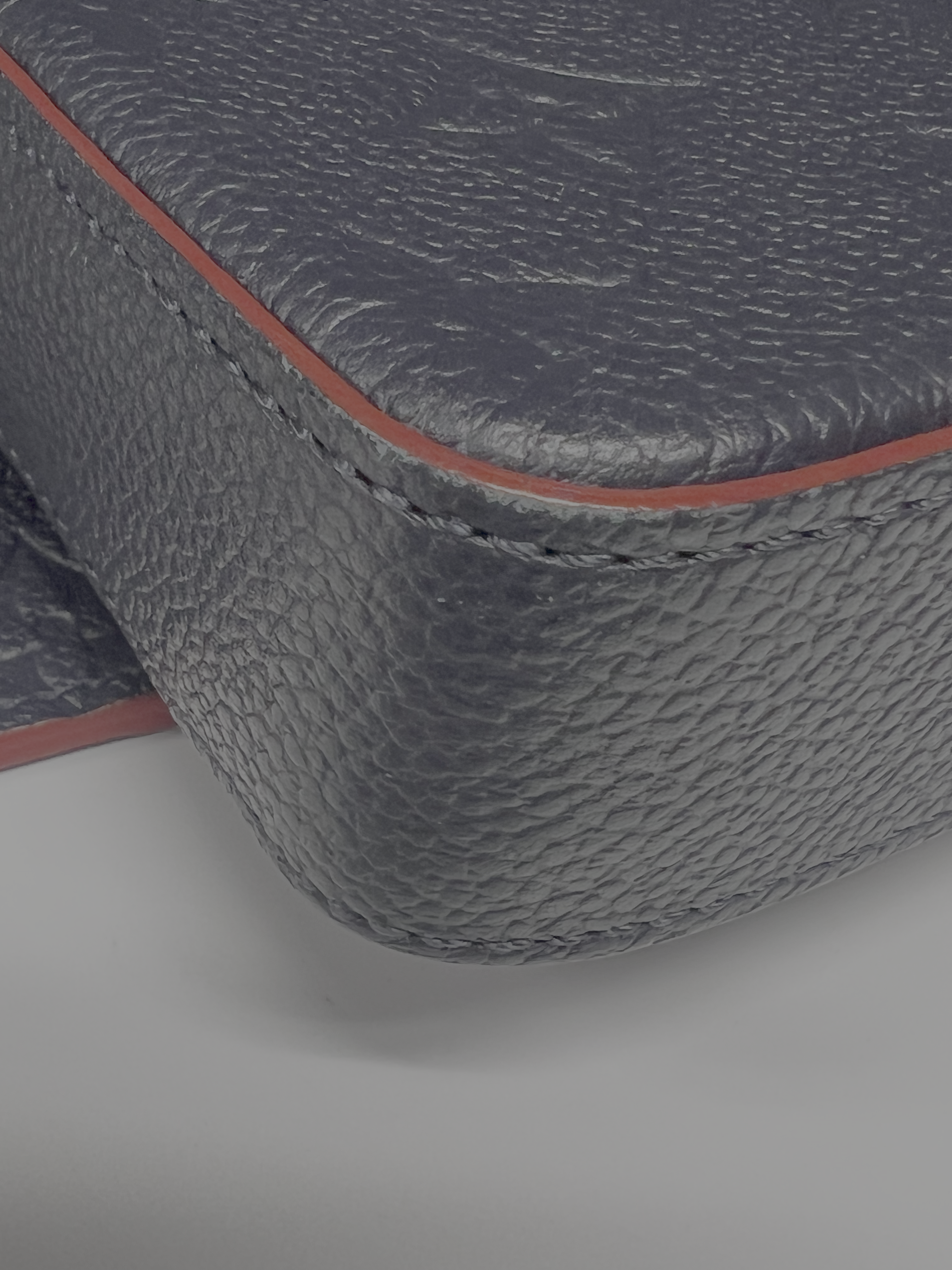 Louis Vuitton Pochette Felicie in Monogram Empreiente Leather (Navy With Red Interior) (Pre-Owned)