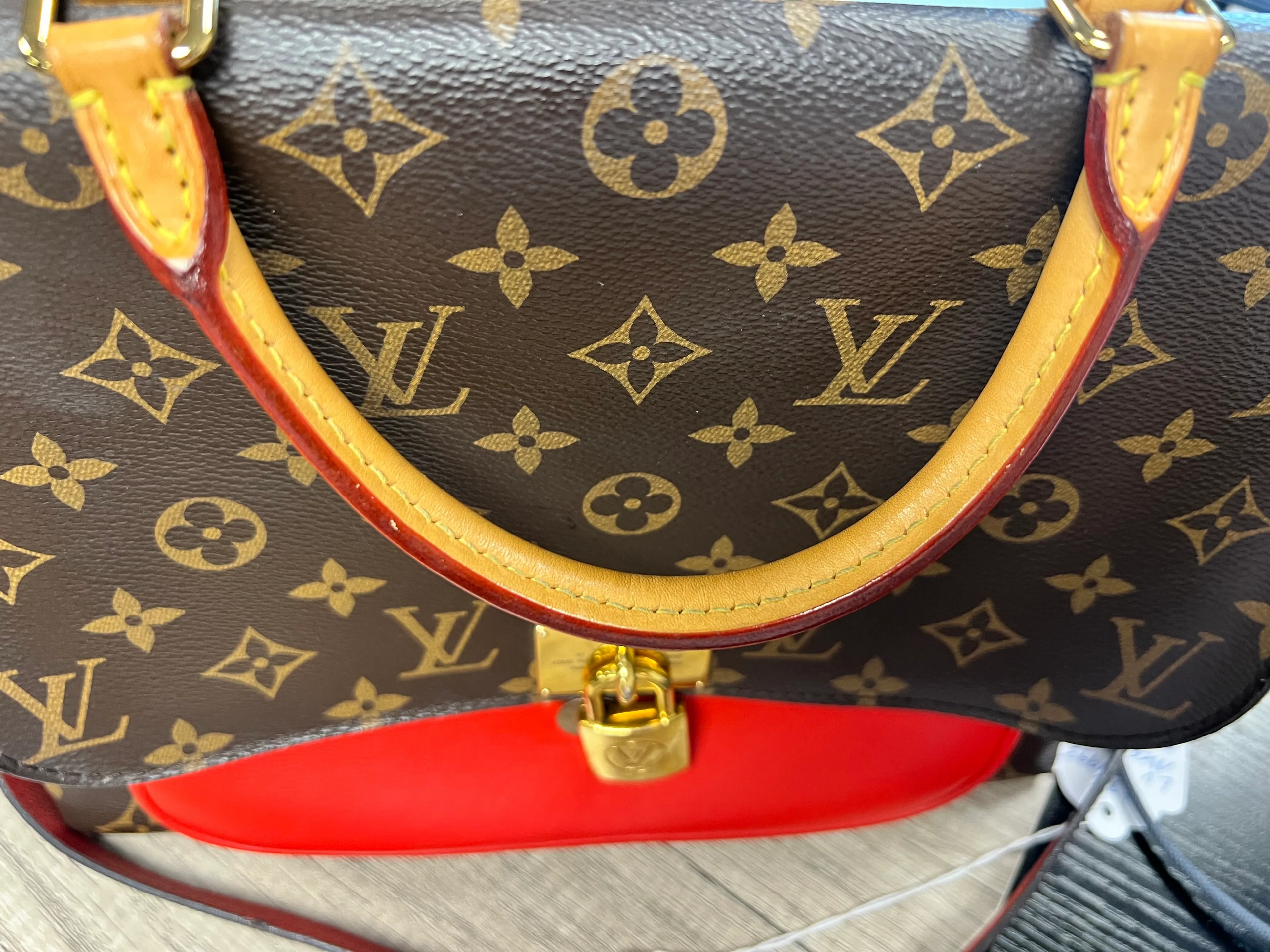 Louis Vuitton Marignan Messenger Bag in Monogram Canvas in Coquelicot Red (Style No. M44286)