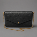 (2019) Louis Vuitton Pochette Félicie in Black Monogram Empreinte Leather