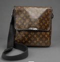 (1993) Louis Vuitton Business MM Messenger Bag in Monogram Macassar Canvas