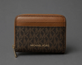 Michael Kors Jet Set Travel Medium Logo Zip-Around Card Case