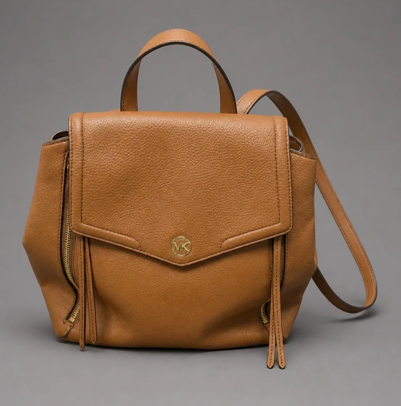Michael Kors Freva Medium Pebbled Leather Convertible Backpack